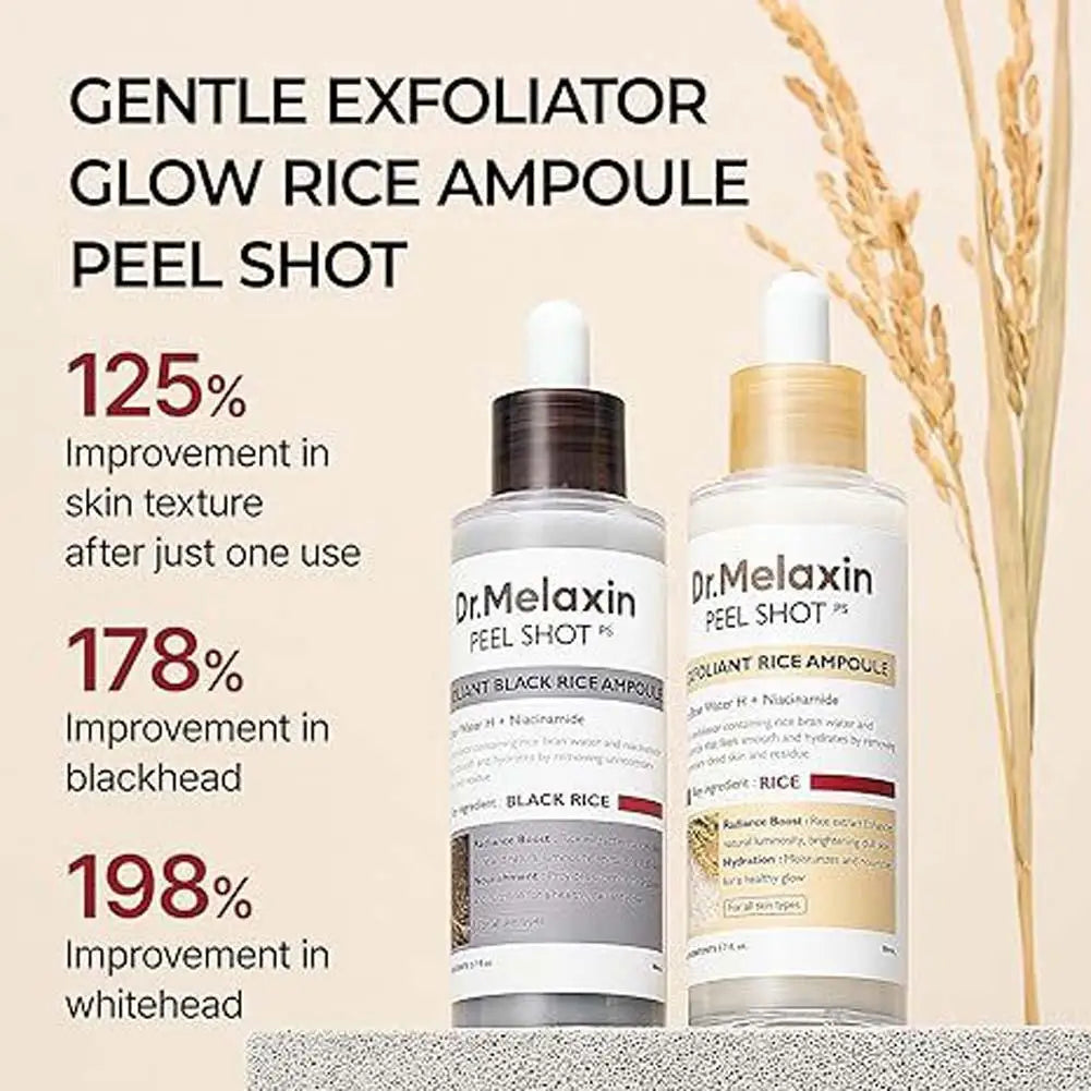 80ml black rice white rice peeling exfoliating mild moisturizing and moisturizing essence
